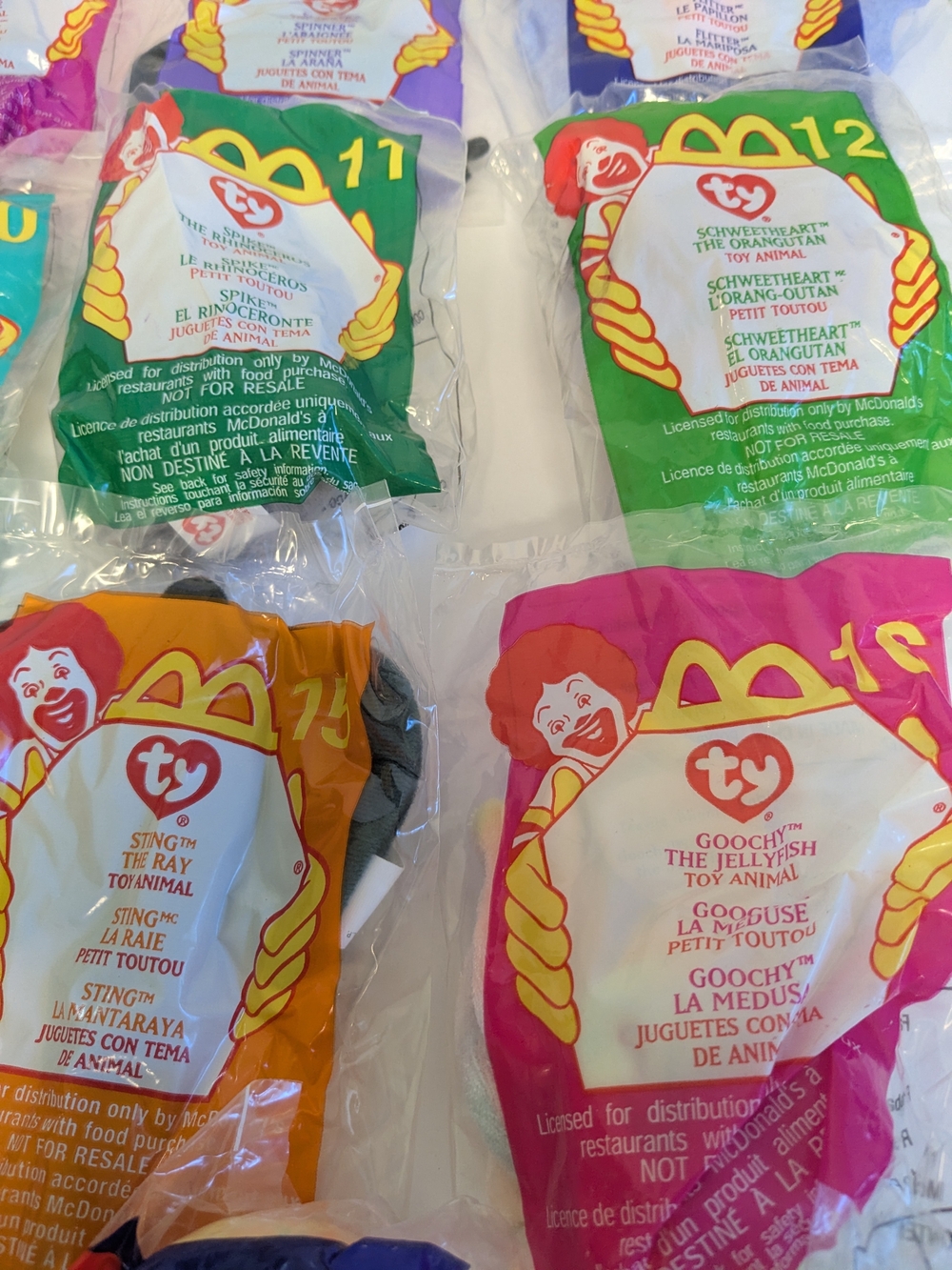 Vintage 2000 McDonald’s Ty Teenie Beanie Babies Complete 18-Piece Animal Set - Picture 5 of 7